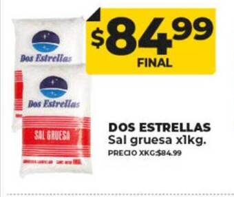 Supermayorista Vital Dos estrellas sal gruesa oferta