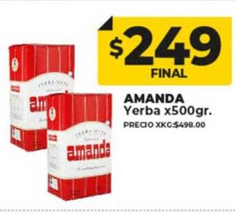 Supermayorista Vital Amanda yerba oferta