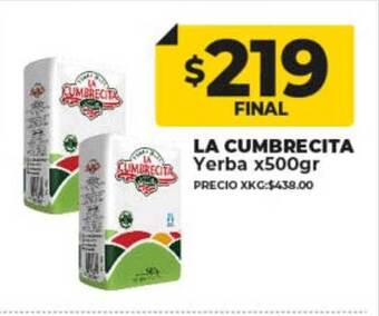 Supermayorista Vital La cumbrecita yerba oferta