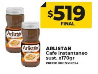 Supermayorista Vital Arlistan cafe instantaneo sust oferta