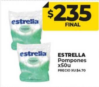 Supermayorista Vital Estrella pompones oferta