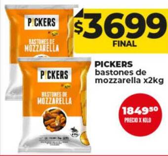 Supermayorista Vital Pickers bastones de mozzarella oferta