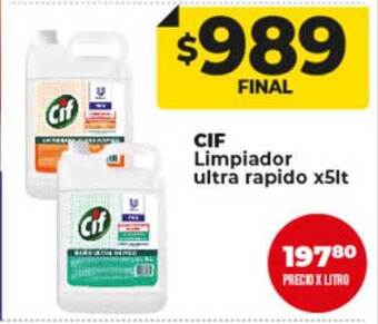 Supermayorista Vital Cif limpiador ultra rapido oferta