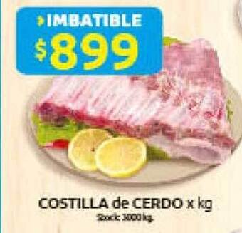 Cordiez Costilla de cerdo oferta