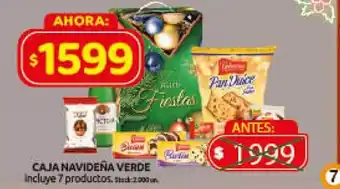Cordiez Caja navideña verde oferta