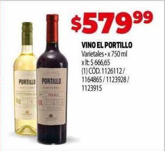 Makro Vino el portillo oferta