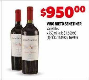 Makro Vino nieto senetiner oferta