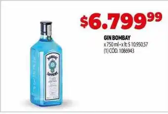 Makro Gin bombay oferta