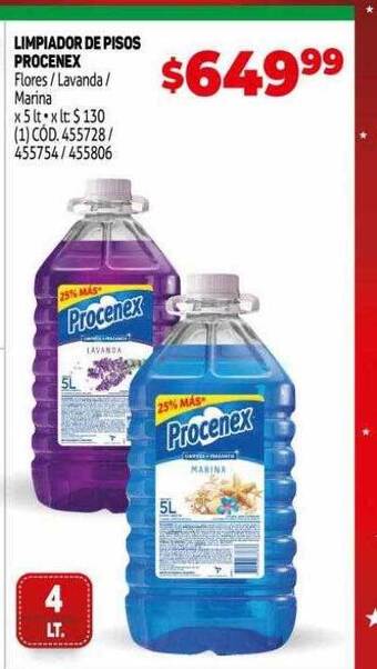 Makro Limpiador de pisos procenex oferta