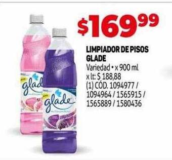 Makro Limpiador de pisos glade oferta