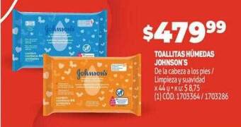 Makro Toallitas húmedas johnson's oferta