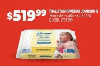 Toallitas húmedas johnson's