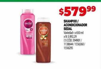 Makro Shampoo acondicionador sedal oferta