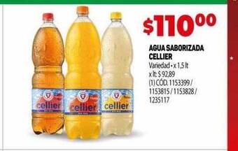 Makro Agua saborizada cellier oferta