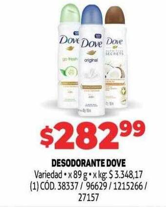Makro Desodorante dove oferta