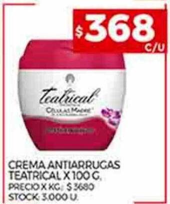 Supermercados DIA Crema antiarrugas teatrical oferta
