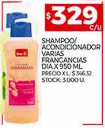 Supermercados DIA Shampoo acondicionador varias fragancias dia oferta