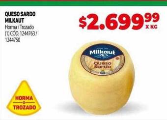 Makro Queso sardo milkaut oferta