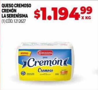 Makro Queso cremoso cremón la serenisima oferta