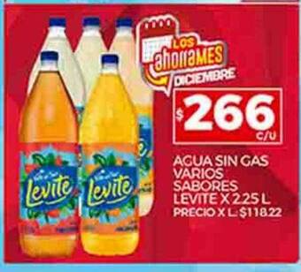 Supermercados DIA Agua sin gas varios sabores levite oferta