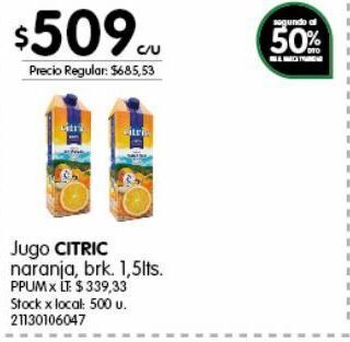 Jumbo Jugo citric oferta