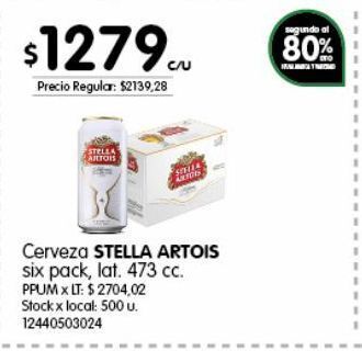 Jumbo Cerveza stella artois oferta