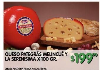 Jumbo Queso pategras melincue oferta