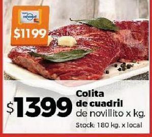 Disco Colita de cuadril de novillito x kg oferta