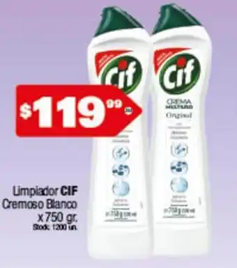 Cordiez Cif Limpiador Cremoso Blanco 750 gr. oferta