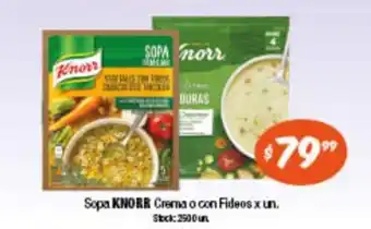 Cordiez Knorr Sopa Crema o con Fideos x un. oferta