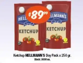 Cordiez Hellmanns Ketchup Doy Pack 250 gr. oferta