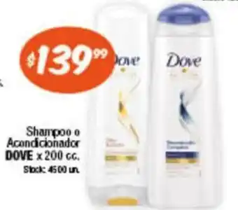 Cordiez Dove Shampoo o Acondicíonador 200 cc. oferta
