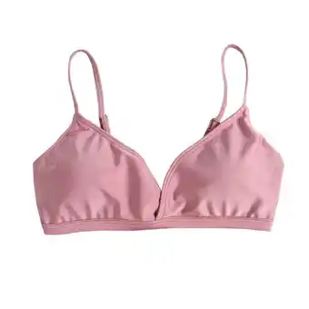 Coto Bikini mujer triangulo liso coral talle s oferta