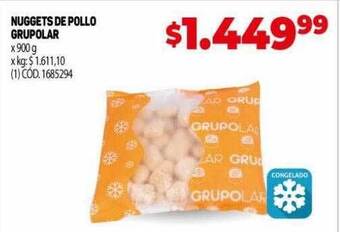 Makro Nuggets de pollo grupolar oferta
