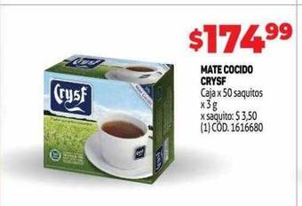 Makro Mate cocido crysf oferta