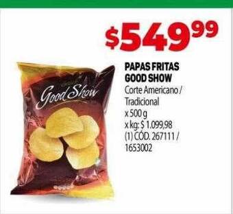 Makro Papas fritas good show oferta