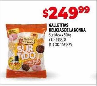 Makro Galletitas delicias de la nonna oferta