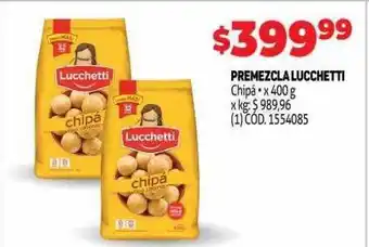 Makro Premezcla lucchetti oferta