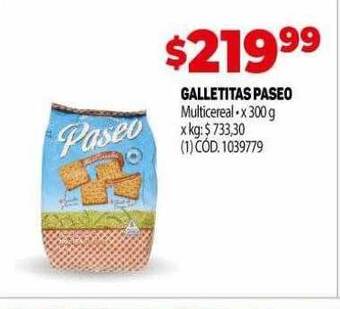 Makro Galletitas paseo oferta