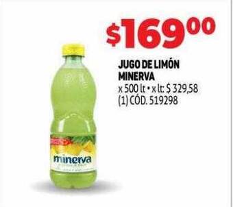 Makro Jugo de limón minerva oferta