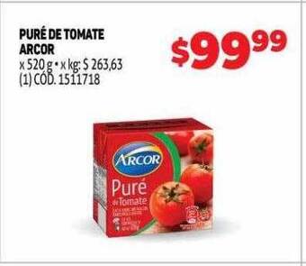 Makro Puré de tomate arcor oferta