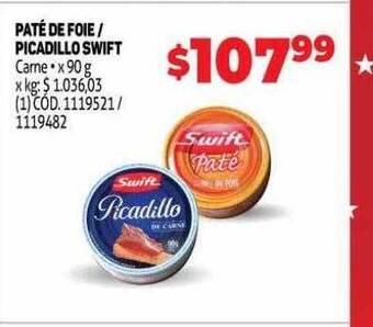 Makro Paté de foie-picadillo swift oferta