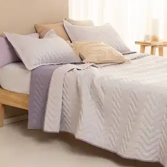 Arredo Cubrecama queen size thin stripes oferta