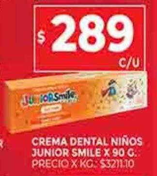 Supermercados DIA Crema dental niños junior smile oferta