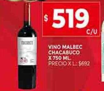 Supermercados DIA Vino malbec chacabuco oferta