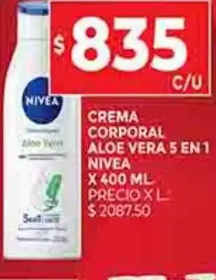 Supermercados DIA Crema corporal aloe vera 5 en 1 nivea oferta