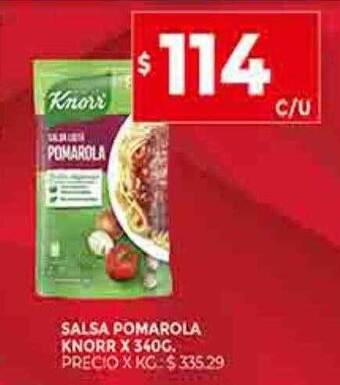 Supermercados DIA Salsa pomarola knorr oferta