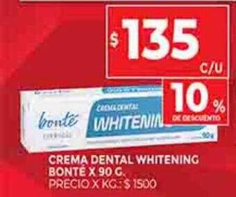 Supermercados DIA Crema dental whitening bonté oferta
