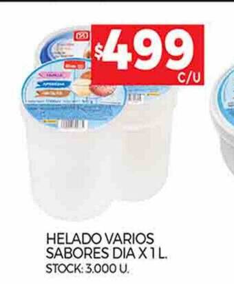 Supermercados DIA Helado varios sabores oferta