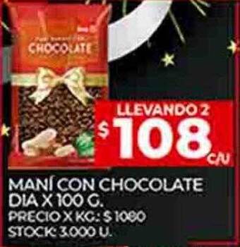 Supermercados DIA Mani con chocolate oferta